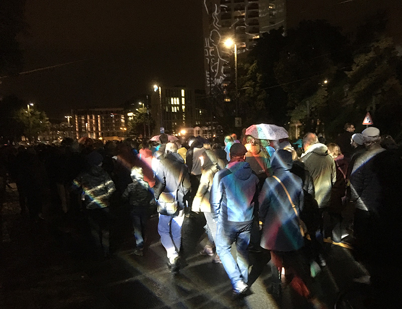 Herdenking Montagdemonstration Leipzig 2019. Foto: hanco Jürgens