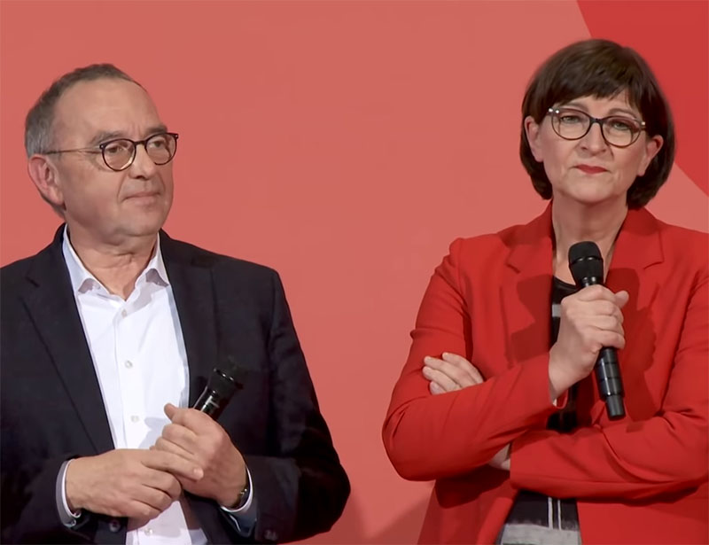 SPD: Nieuwe voorzitters verscherpen links profiel
