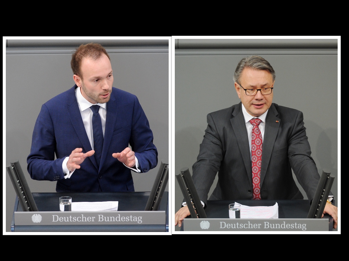 Löbel en Nüßlein. Afb.: DBT/Achim Melde.