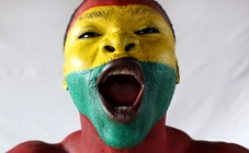 Duitsland en Ghana juichen samen in Amsterdam