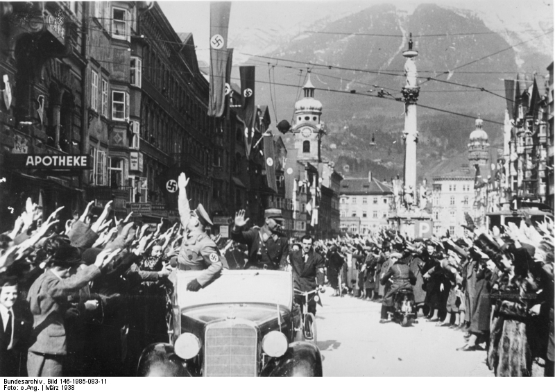 De as Rome-Berlijn en 'Anschluss' van Oostenrijk