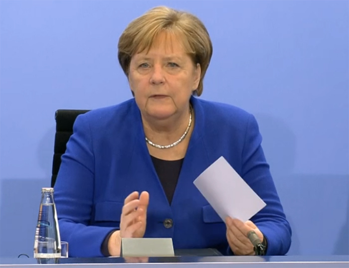 Screenshot video persconferentie, bundesregierung.de
